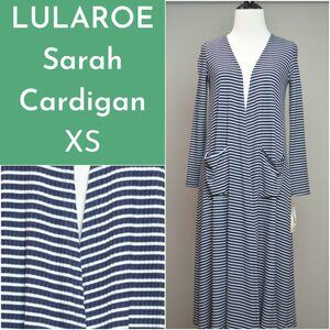 BNWT Classic Striped Sarah Cardigan